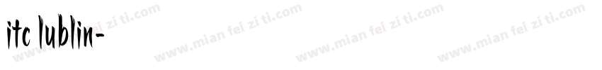 itc lublin字体转换